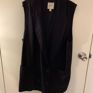 Black Blazer Vest Size M